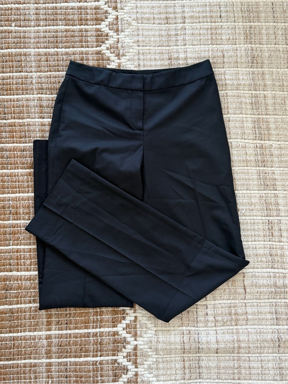 Elie Tahari Black Straight-Leg Dress Pants